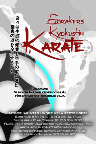 karate affisch ht2016