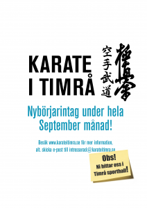 Karate i timrå affisch ht 2018